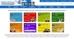 Desktop Screenshot of nationalvisas.com.au